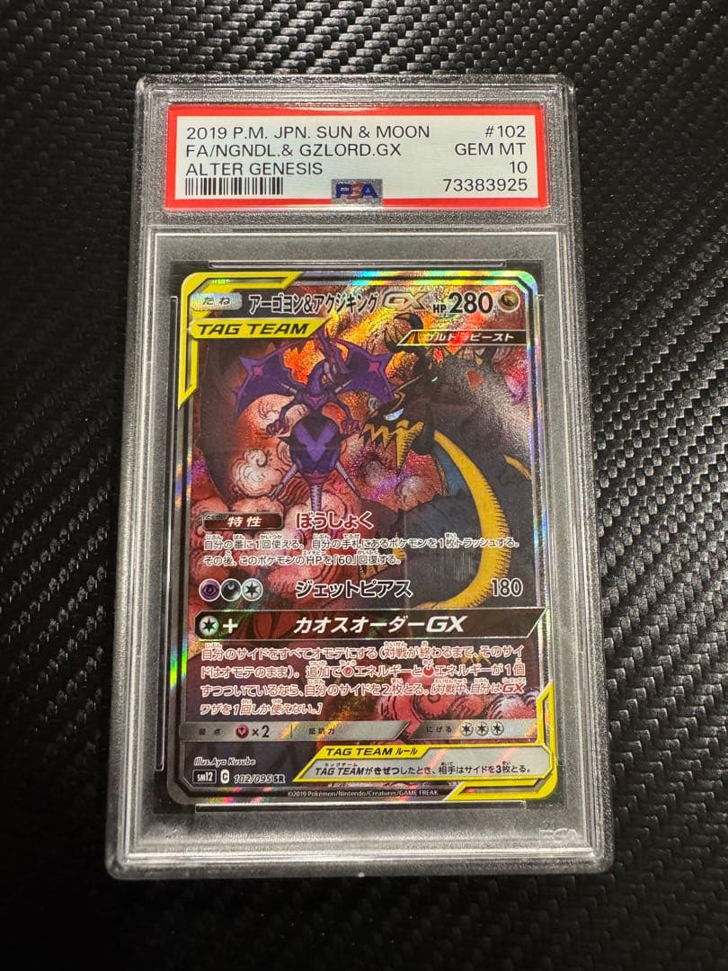 【PSA10】アーゴヨン&アクジキングGX SA SR 2019
