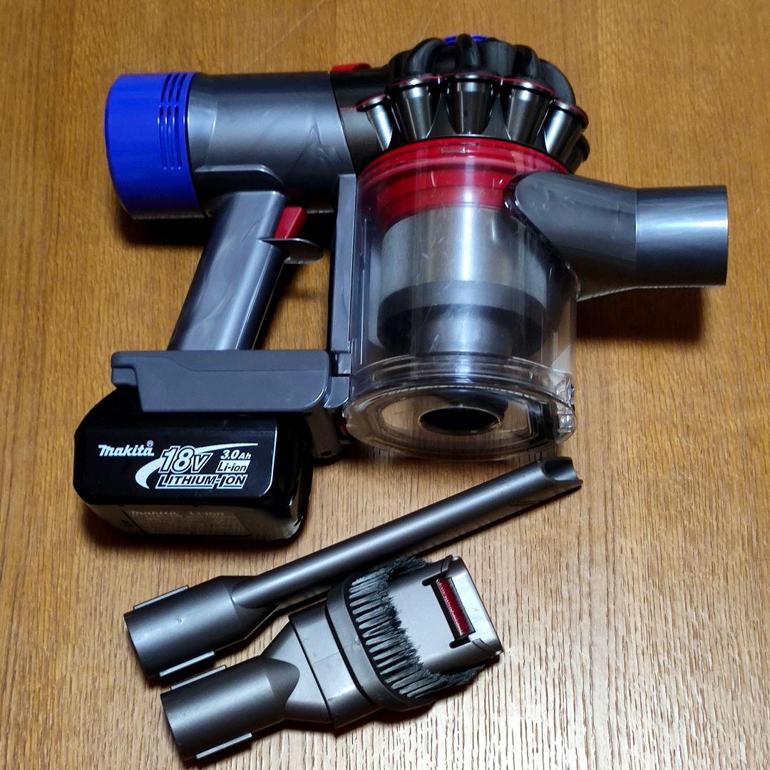 ダイソンV8 SV10掃除機＋マキタ18vアダプターセット 分解清掃済み 動作品