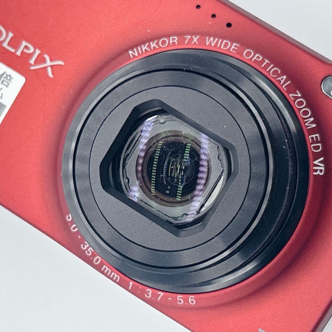 【美品】Nikon COOLPIX S6000 レッド 箱付き 付属品あり