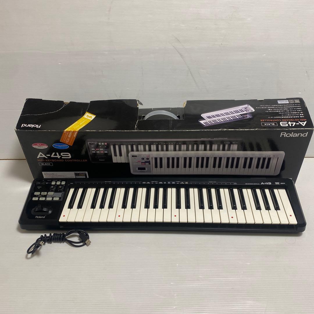 Roland A-49 MIDIキーボードコントローラー ブラック 中古