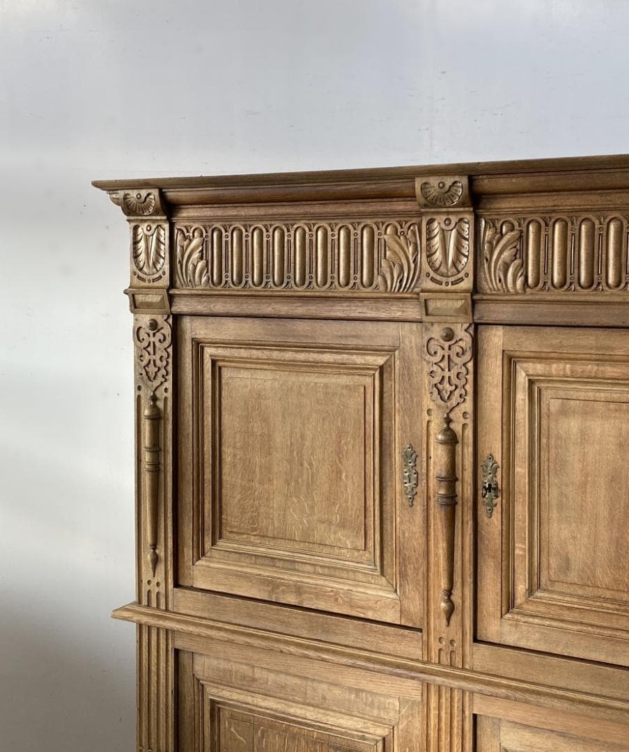 フランス アンティーク Oak Cabinet キャビネット