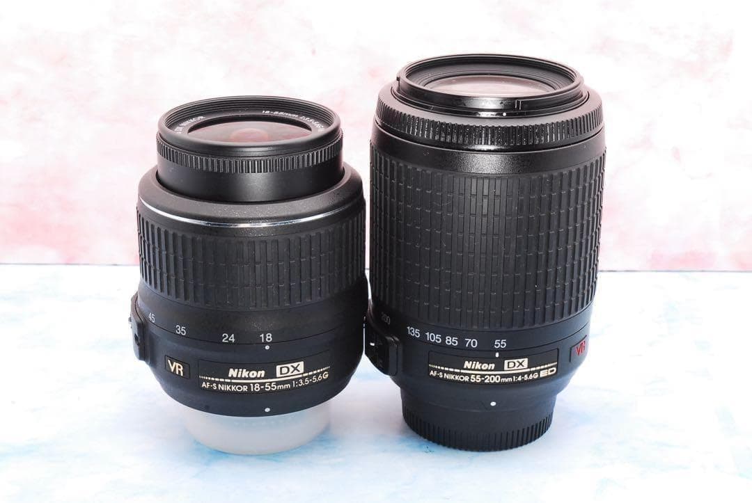 ニコン D3000★実用品★一眼レフカメラ★手ぶれ補正Wレンズのおすすめ品！