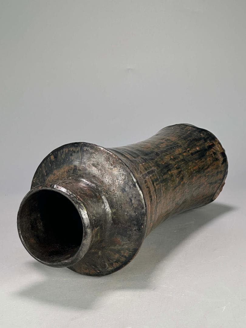 UM5-3華道具　天目花瓶　時代花瓶　花器　唐物