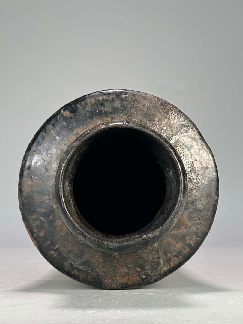UM5-3華道具　天目花瓶　時代花瓶　花器　唐物