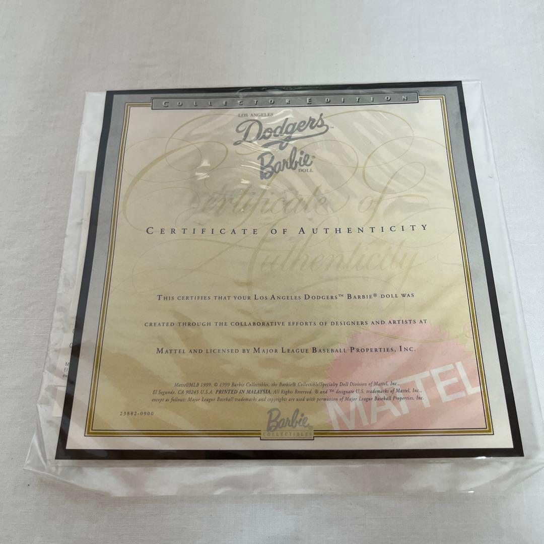 1999年 ドジャース Barbie バービー 人形 MLB 大谷翔平