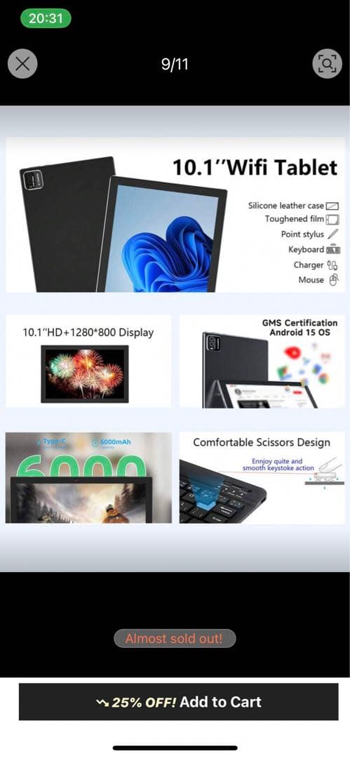 Coopers Tablet 2025 10.1インチ Android 15