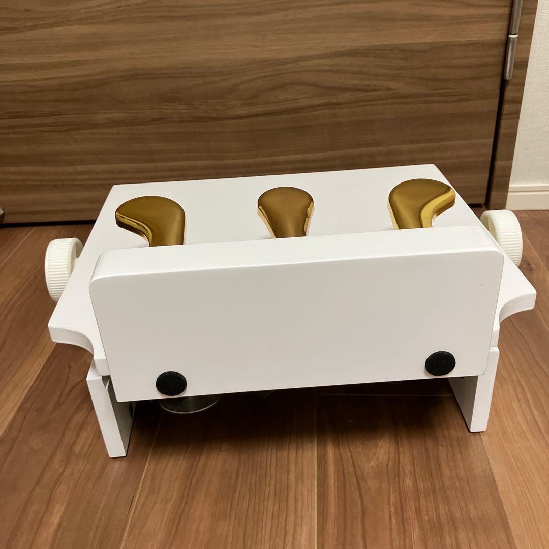 【美品】ピアノ補助ペダル　子供用　ペダル3本　ホワイト　CARINA