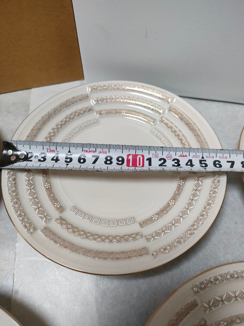 有田焼 徳幸窯 銘々皿　金彩　5枚セット　美品