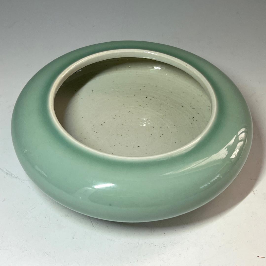 唐物 粉青釉 鑼洗 大清雍正年製 款 中国美術 古玩 SN811