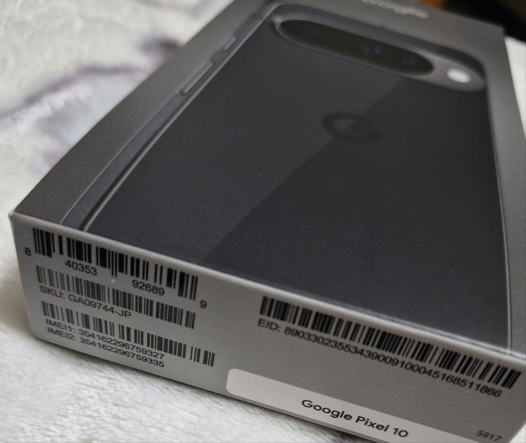 新品未使用 Google Pixel10 オブシディアン　SIMフリー