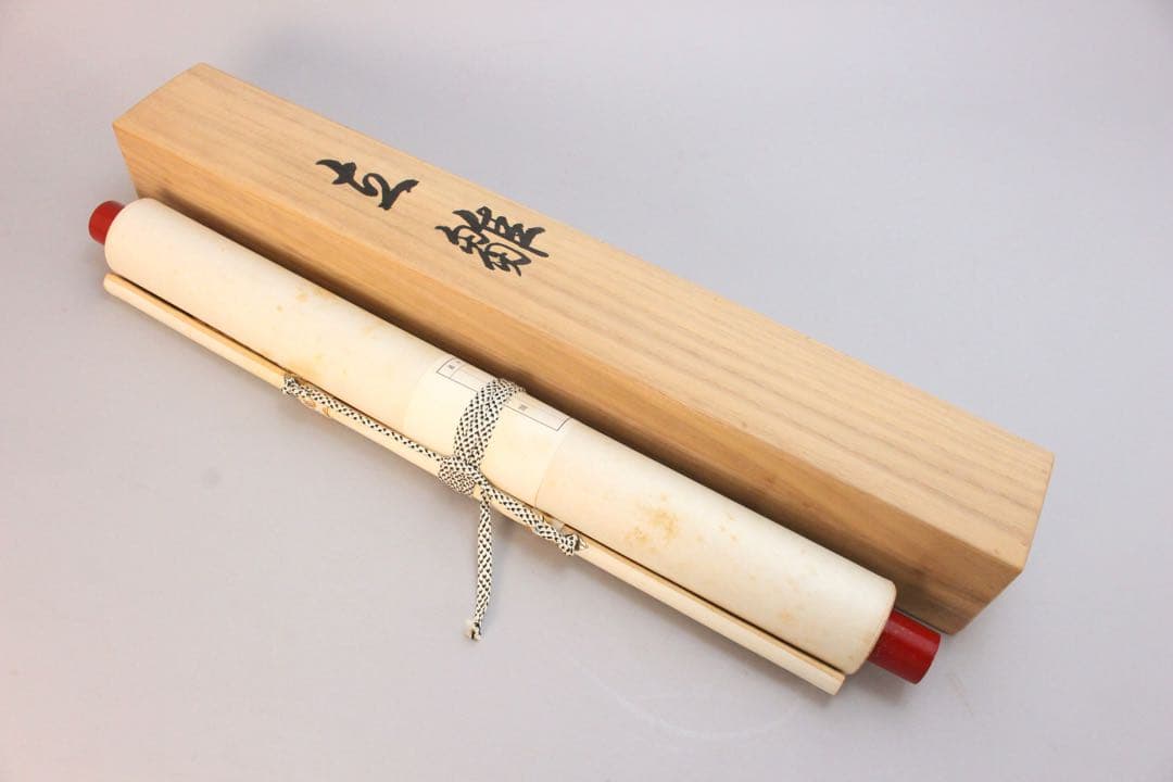 No4520 掛軸　田中松泉「立雛」　和歌賛　彩色絹本　共箱　節句　送料無料
