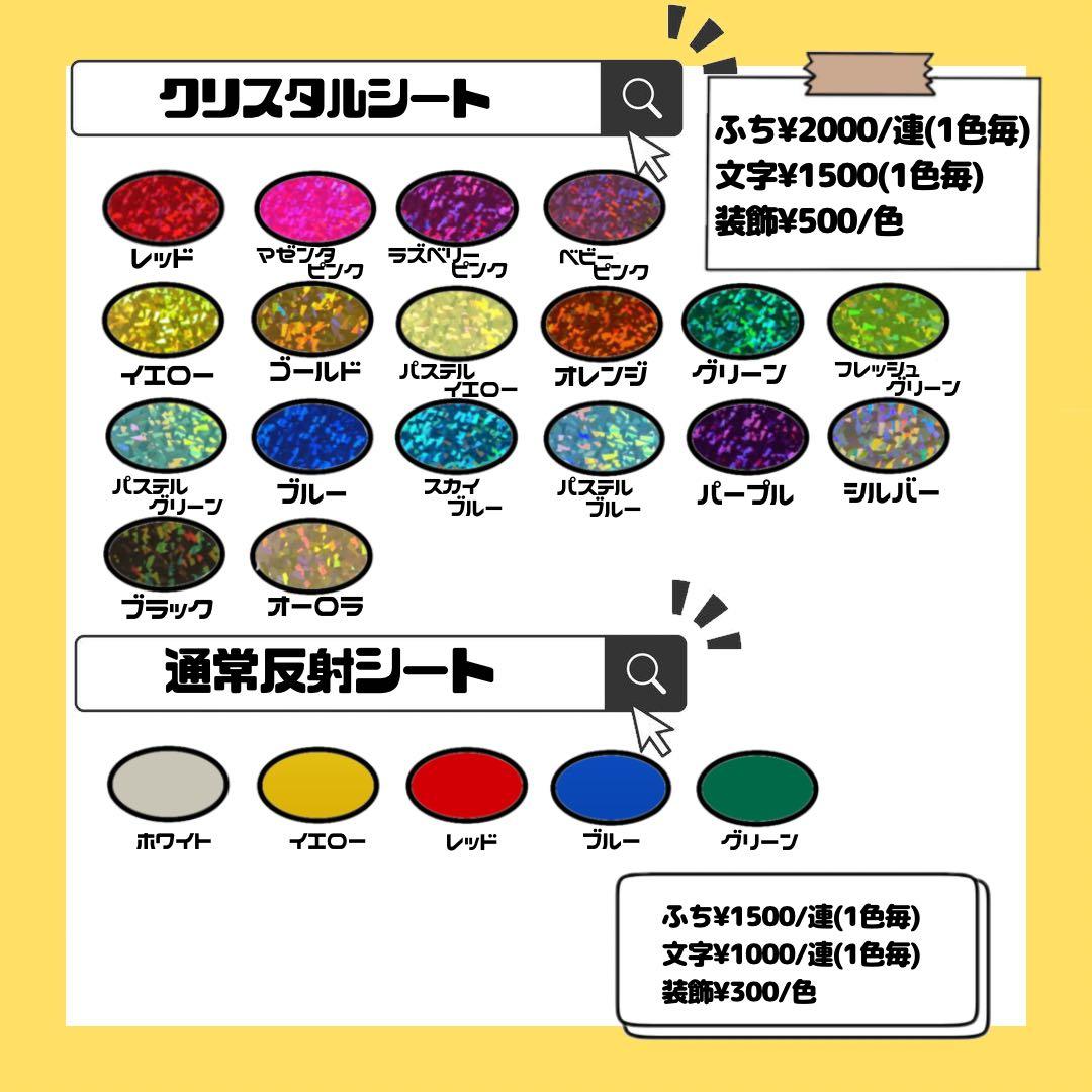 まい文字パネル うちわ文字オーダーページ