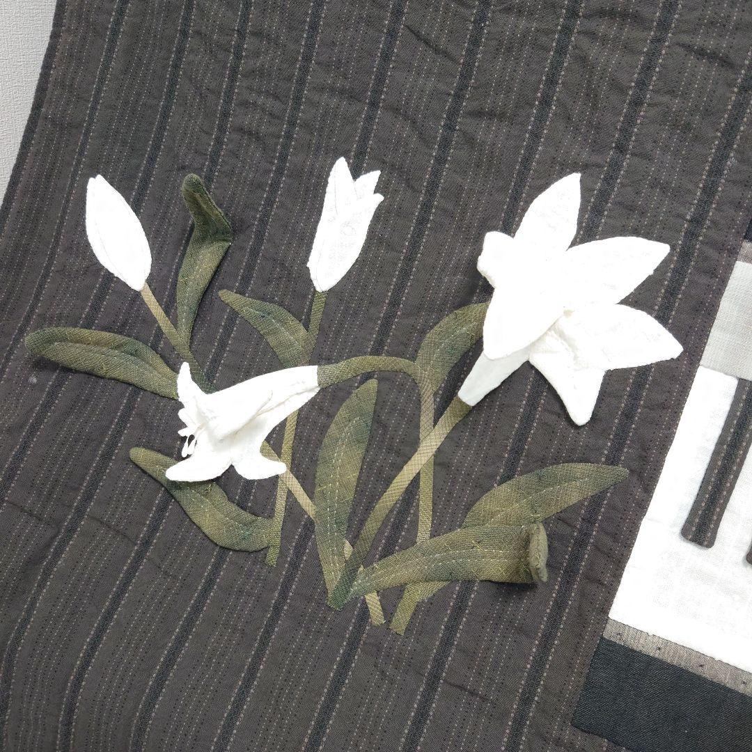 お花＆葉＆鍵盤が立体　ピアノカバー　ハンドメイド　パッチワーク