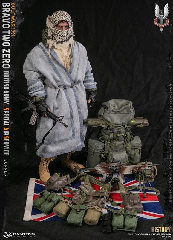 1/6イギリス陸軍特殊空挺部隊 (SAS) ガンナー Gulf War 1991
