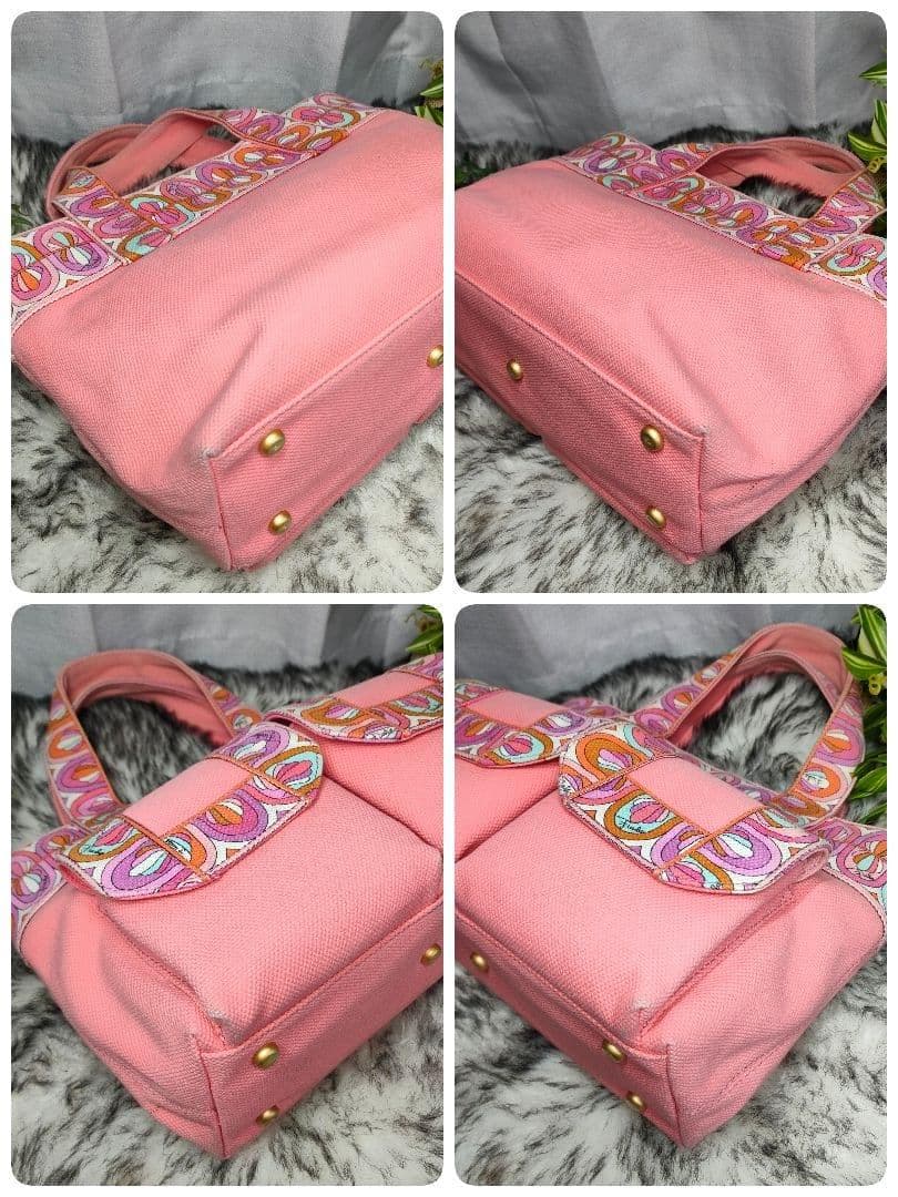 エミリオプッチ ハンドバッグ 総柄 ピンク EMILIO PUCCI バッグ