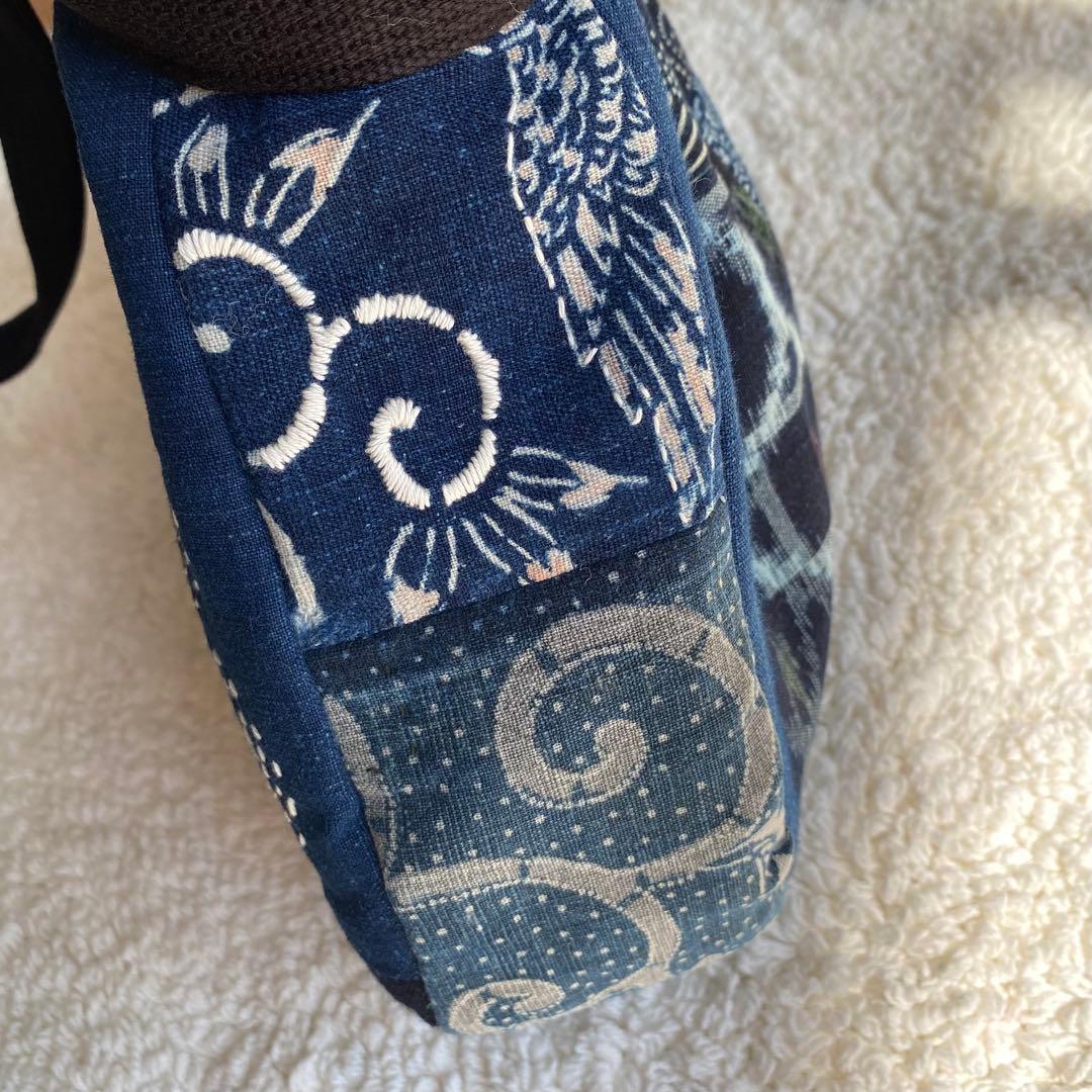 古布 襤褸 刺し子 パッチワークバッグ｜一点もの ハンドメイド 藍染 手仕事