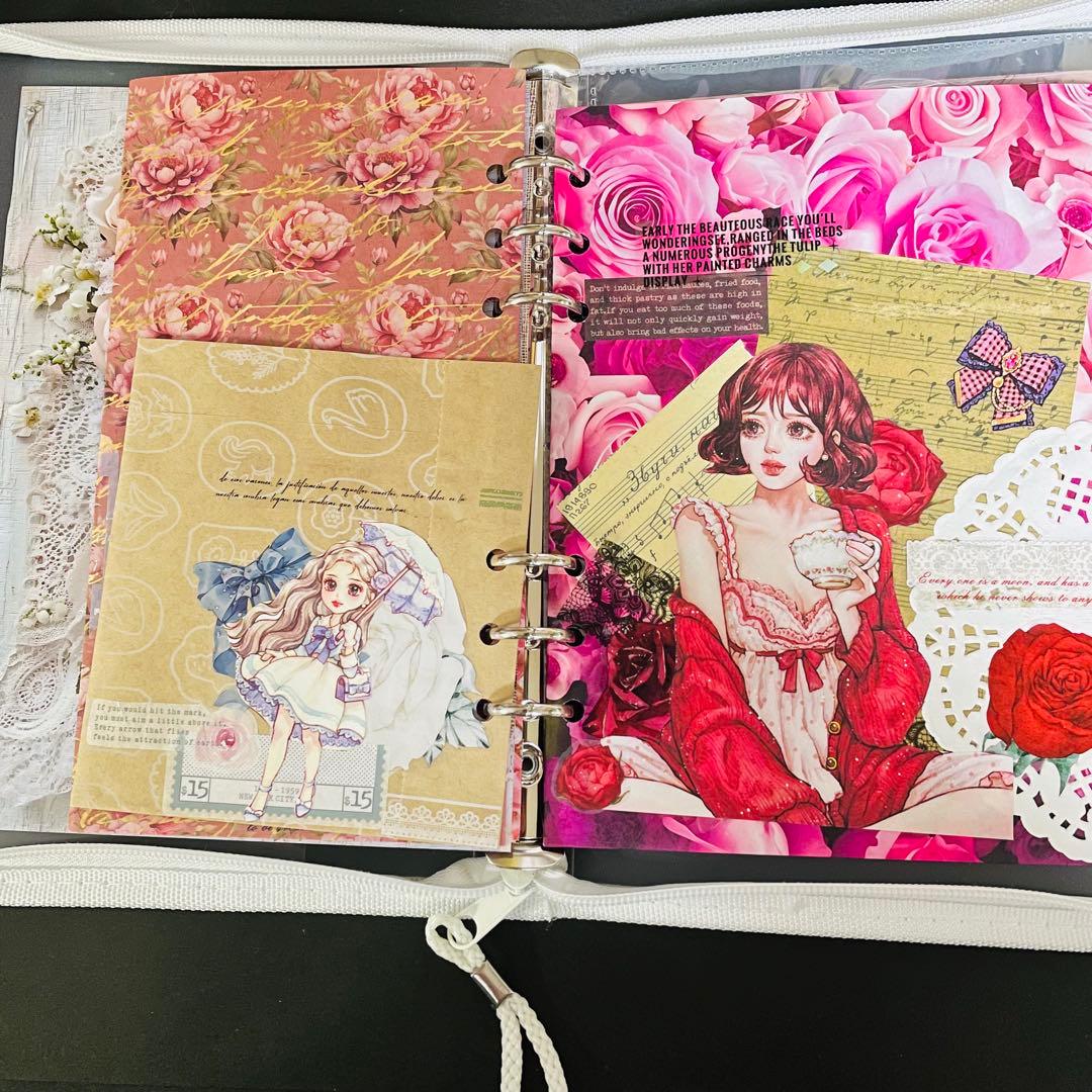 ａｂpoyo ☆彡おすそ分けファイル　６穴バインダー　眺めて楽しめる ＋素材入り
