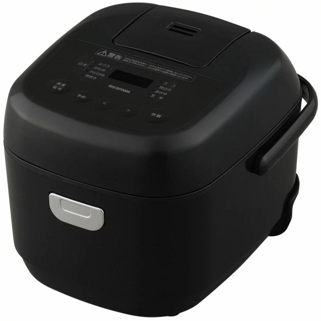 アイリスオーヤマ 炊飯器 3合 マイコン式 ブラック