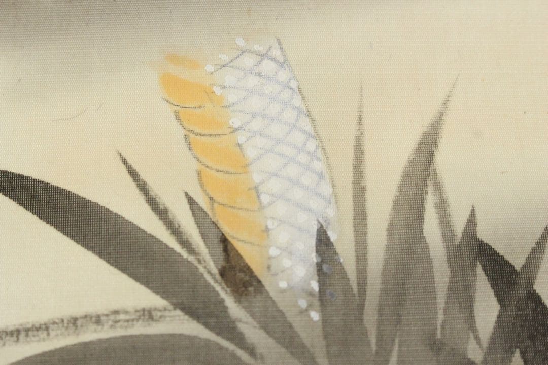 No5415 掛軸　佐々木美山　白蛇図　絹本着色　合箱　日本画　古美術　送料無料