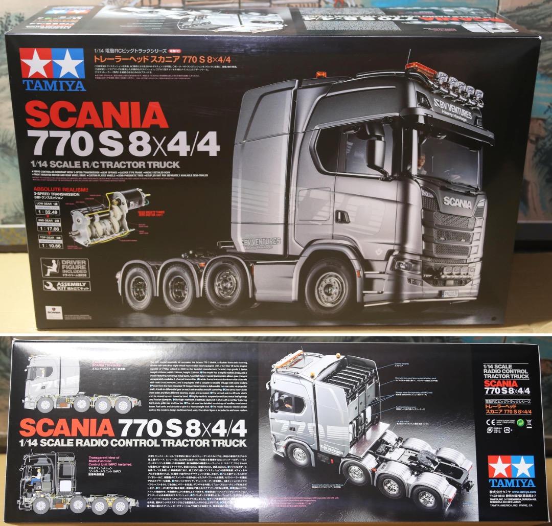 ■タミヤ 1/14 SCANIA 770 S 8x4/4 素組→ばらし スカニア