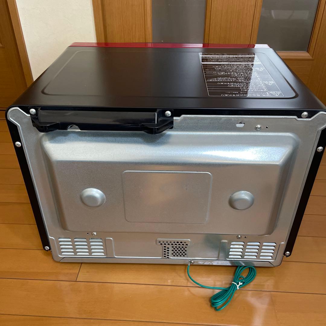 【動作品★整備済】日立 オーブンレンジ 赤黒　MRO-S8X 2020年製