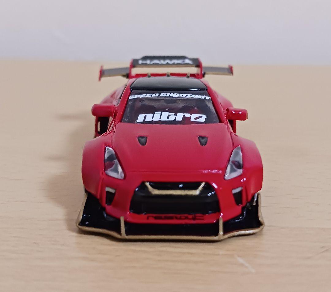 トミカ改造R35GT-Rスーパーシルエットワイドボディカスタムリバティウォーク風