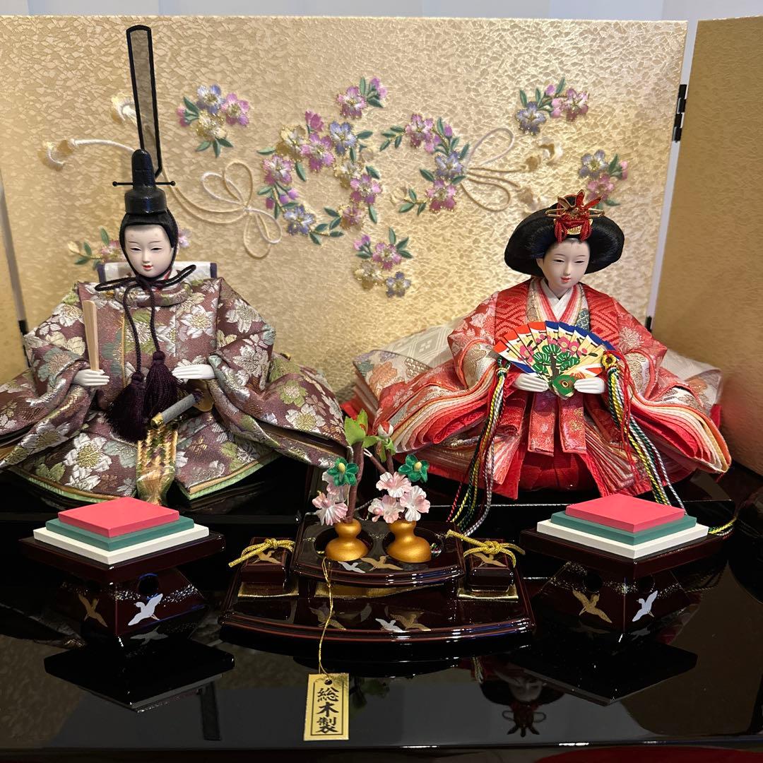 極美品 雛人形 雅泉 雛爛漫 親王飾り 紀州塗り