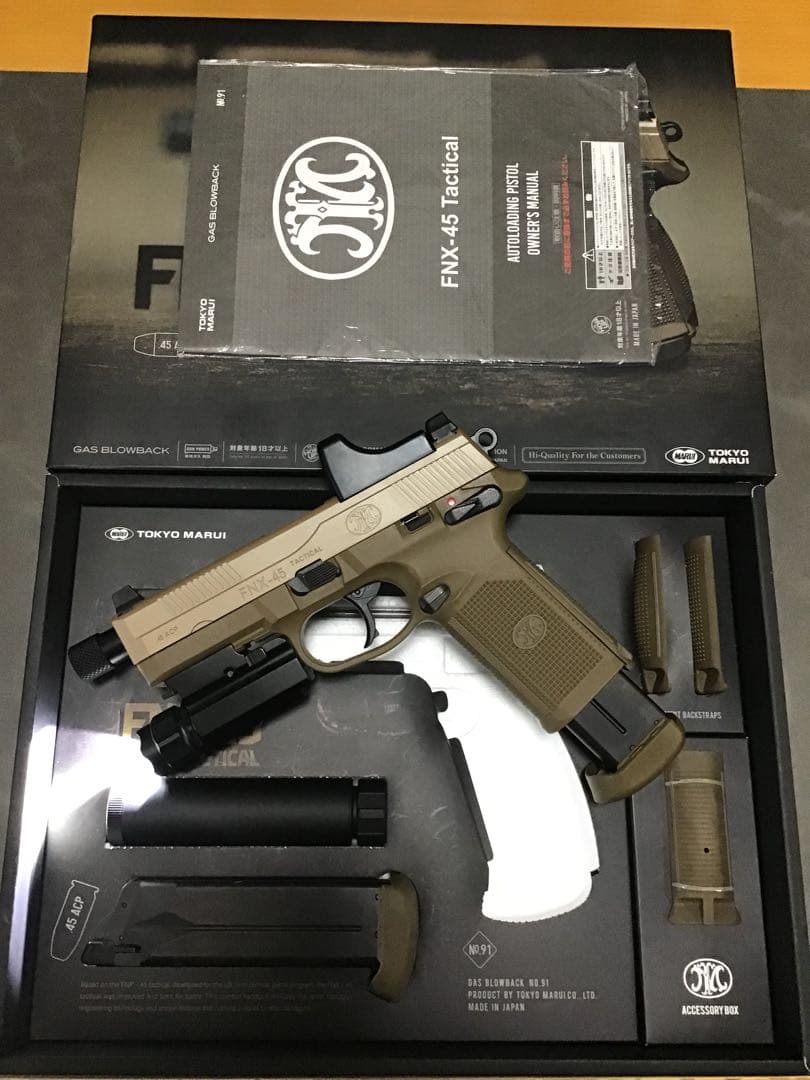 FNX-45 Tactical ガスガン フル装備品