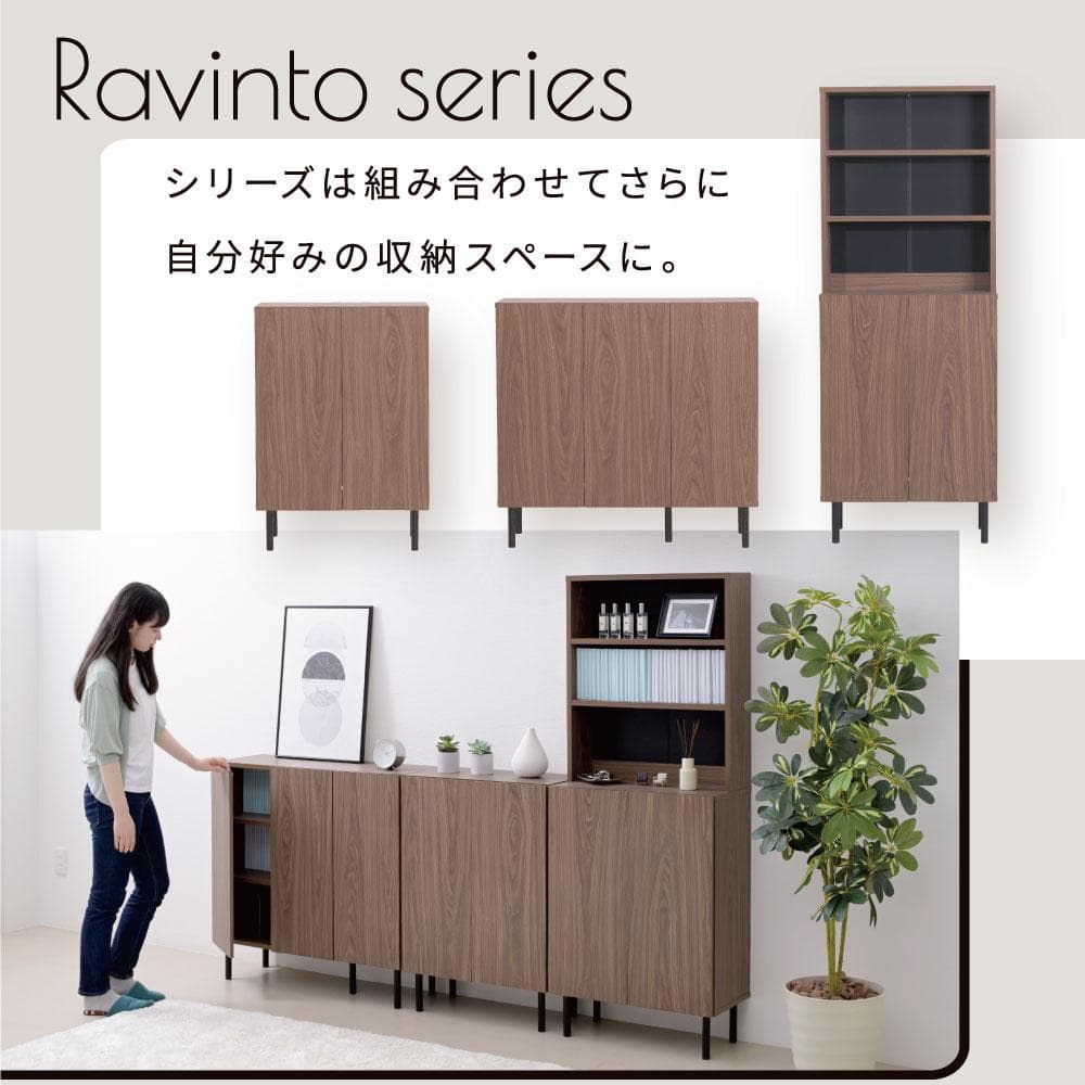 開店記念セール！！ 扉付きコミック本棚　ハイタイプ　幅60