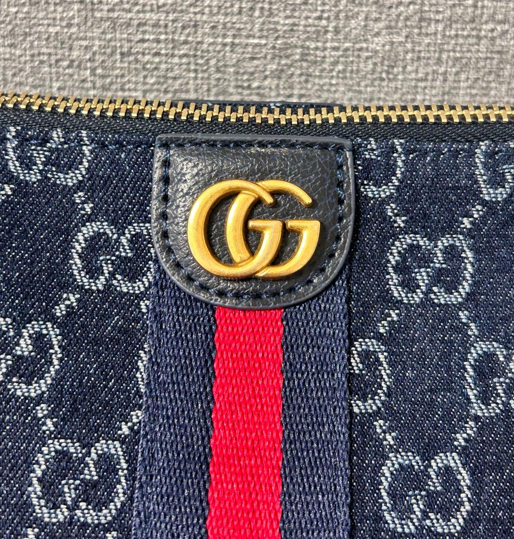 【週末割】GGロゴ入り　デニムショルダー&ポーチバッグ　ノベルティ