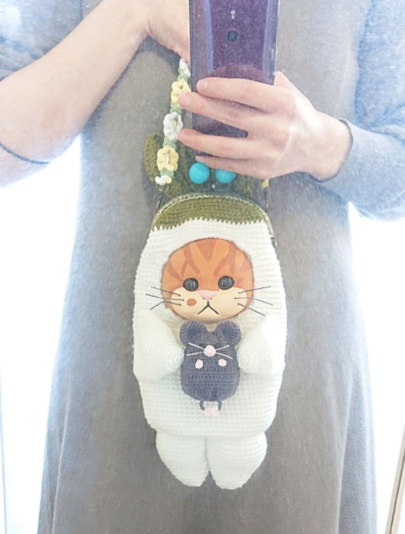 【おすすめ♪かわいい】【鞄・がま口ポーチ】＊猫さん&大根&ねずみ君・お出かけ鞄＊