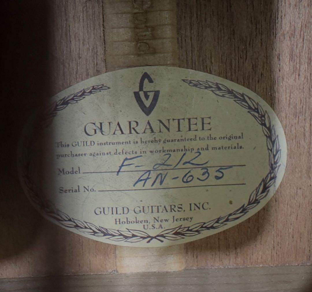 GUILD F212 NT 1966年製 ヴィンテージ 12弦