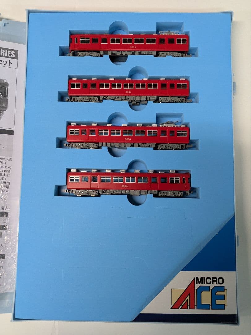 a6063 名鉄5500系 特別整備前 スカーレット 4両セット