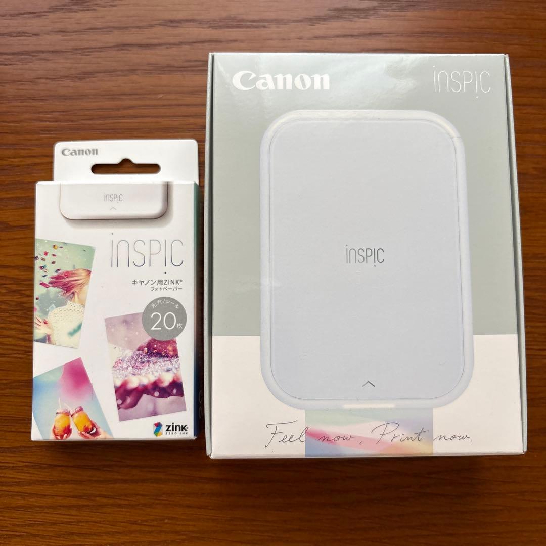 Canon inspic ポータブルプリンター ZINK用紙20枚付き
