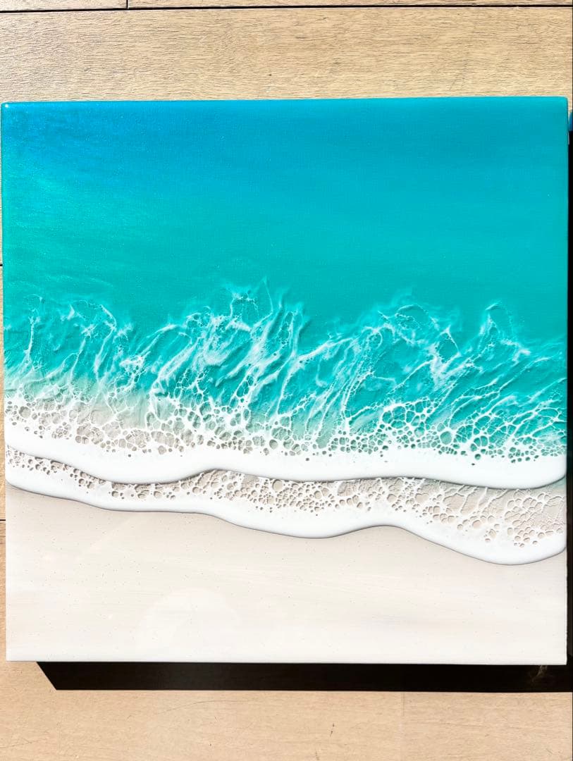 心をリセットしたい方へ　海アート　レジンアート　90cm（30cm角×3枚）