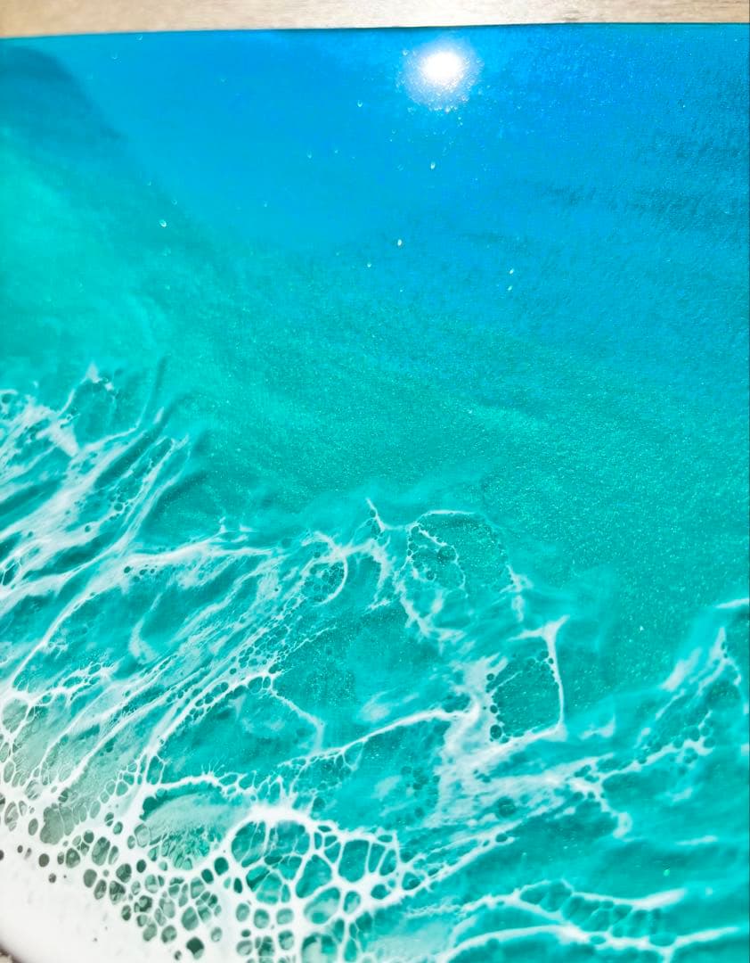 心をリセットしたい方へ　海アート　レジンアート　90cm（30cm角×3枚）