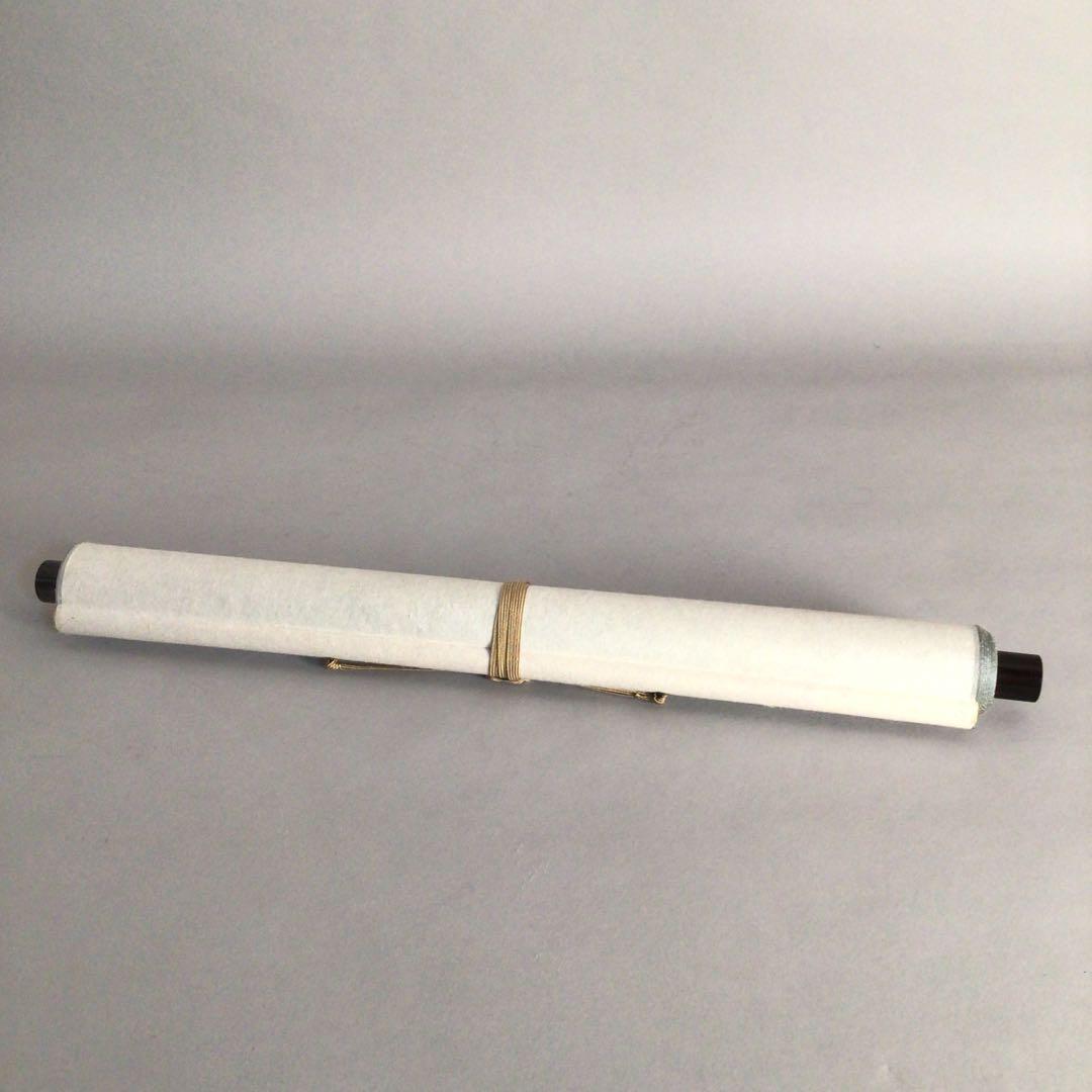 No3309 掛軸　在銘　頼玉　花鳥画　彩色双孔雀牡丹図　絹本　古美術　送料無料