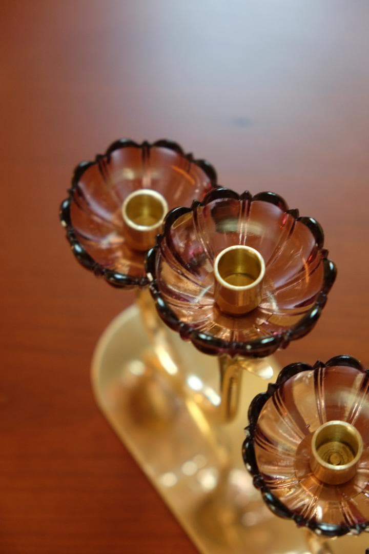 【えみーページ】北欧ビンテージ キャンドルホルダー キャンドルスタンド