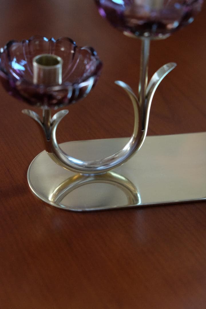 【えみーページ】北欧ビンテージ キャンドルホルダー キャンドルスタンド