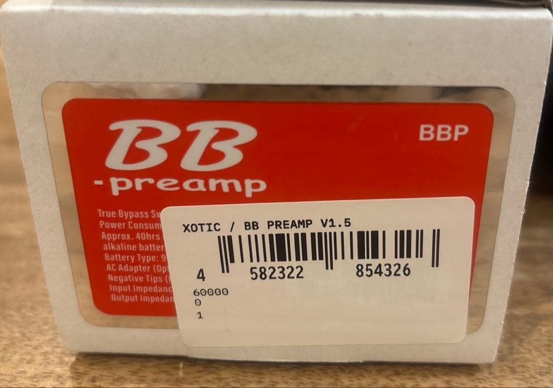 【１年保証期間内】Xotic Effects BB preamp V1.5