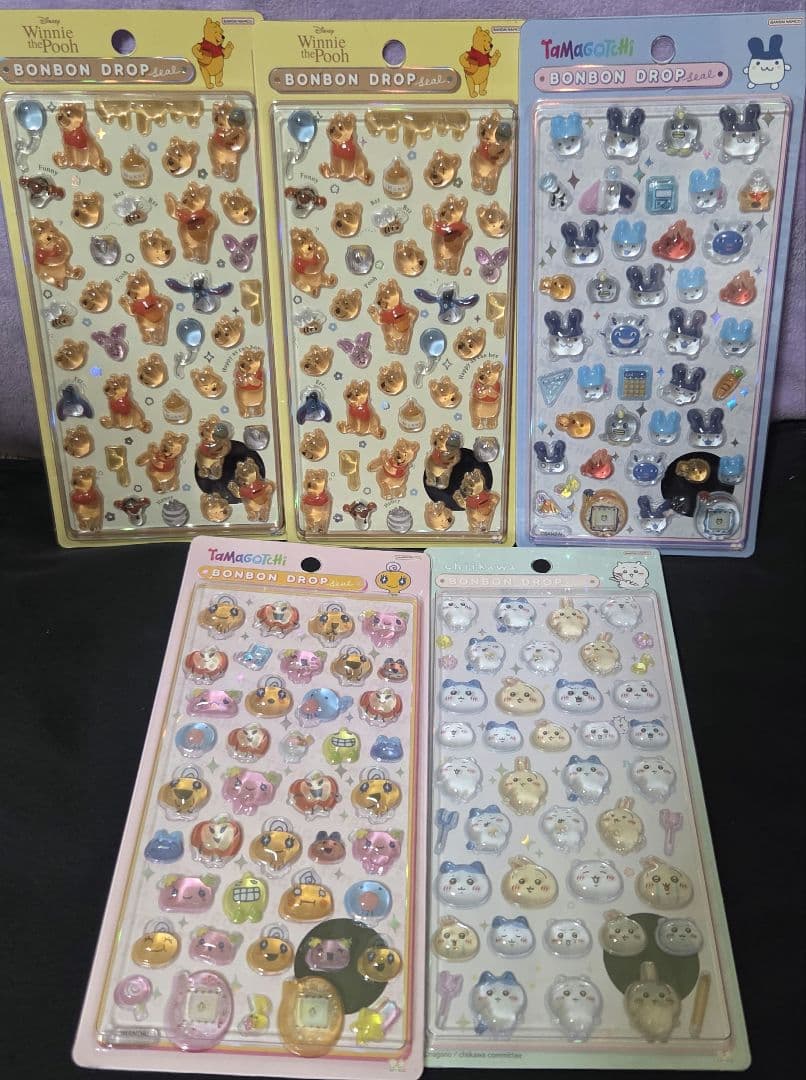 【正規品】プチドロップステッカー ボンボンドロップシール まとめ売り　２１枚