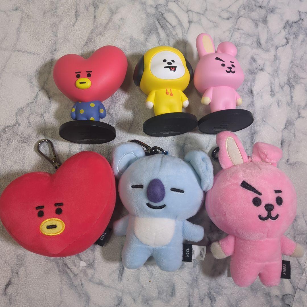 BT21 ぬいぐるみ・キーホルダー 6体セット