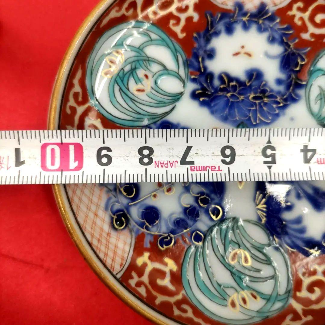 有田焼　伊万里焼　古伊万里　金彩　色絵　豆皿　小皿　3.5寸皿5客セット