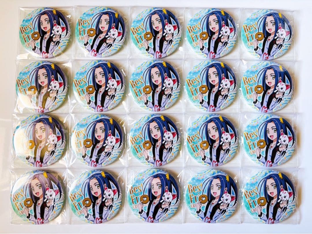プリキュア トゥインクル缶バッジ 復刻 黒川エレン