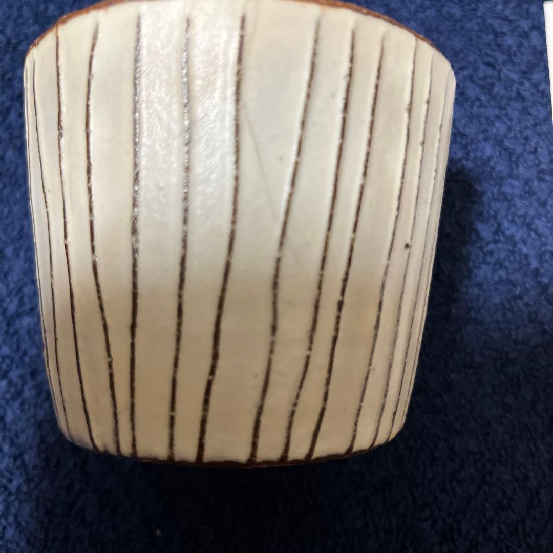 suetukuri 岩崎晴彦　粉引き線文カップ（中）