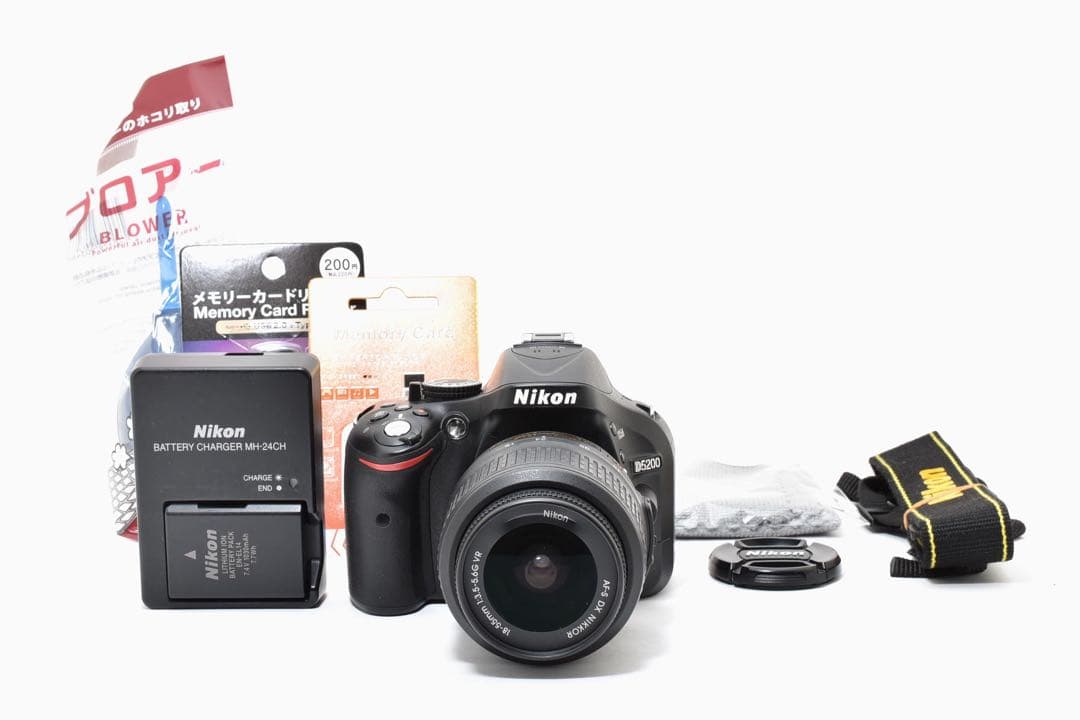 ❤️Nikon D5200❤️ 一眼レフ 手ぶれ補正　スマホ転送可　スマホ転送