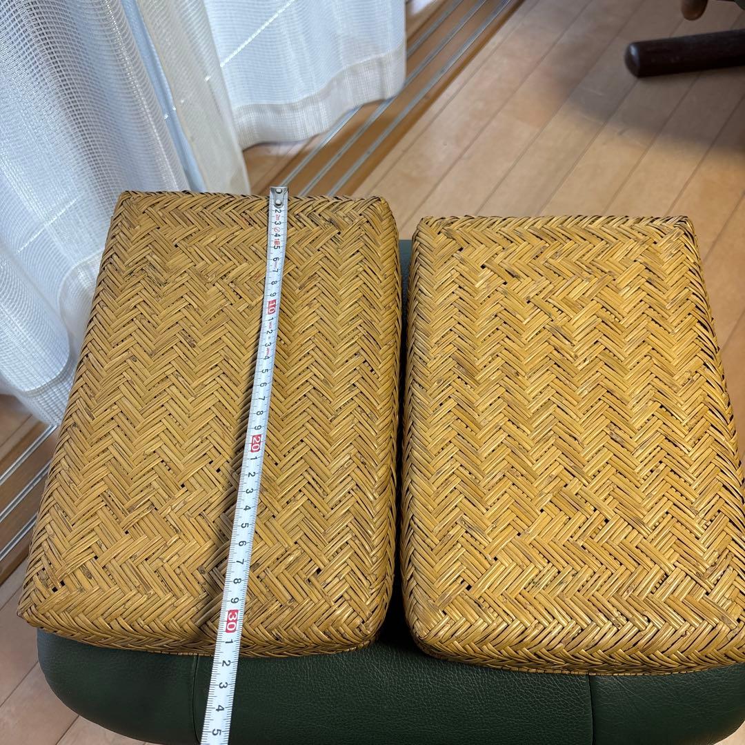 昭和レトロ　竹細工 行李 工芸品　2個セット