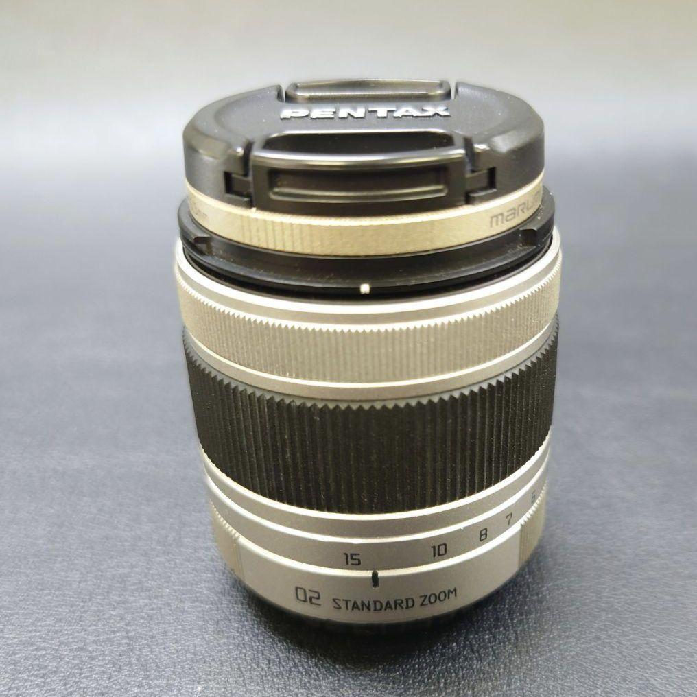 PENTAX Q ブラック×ブラウン本革　02レンズ　純正バッテリー　純正充電器