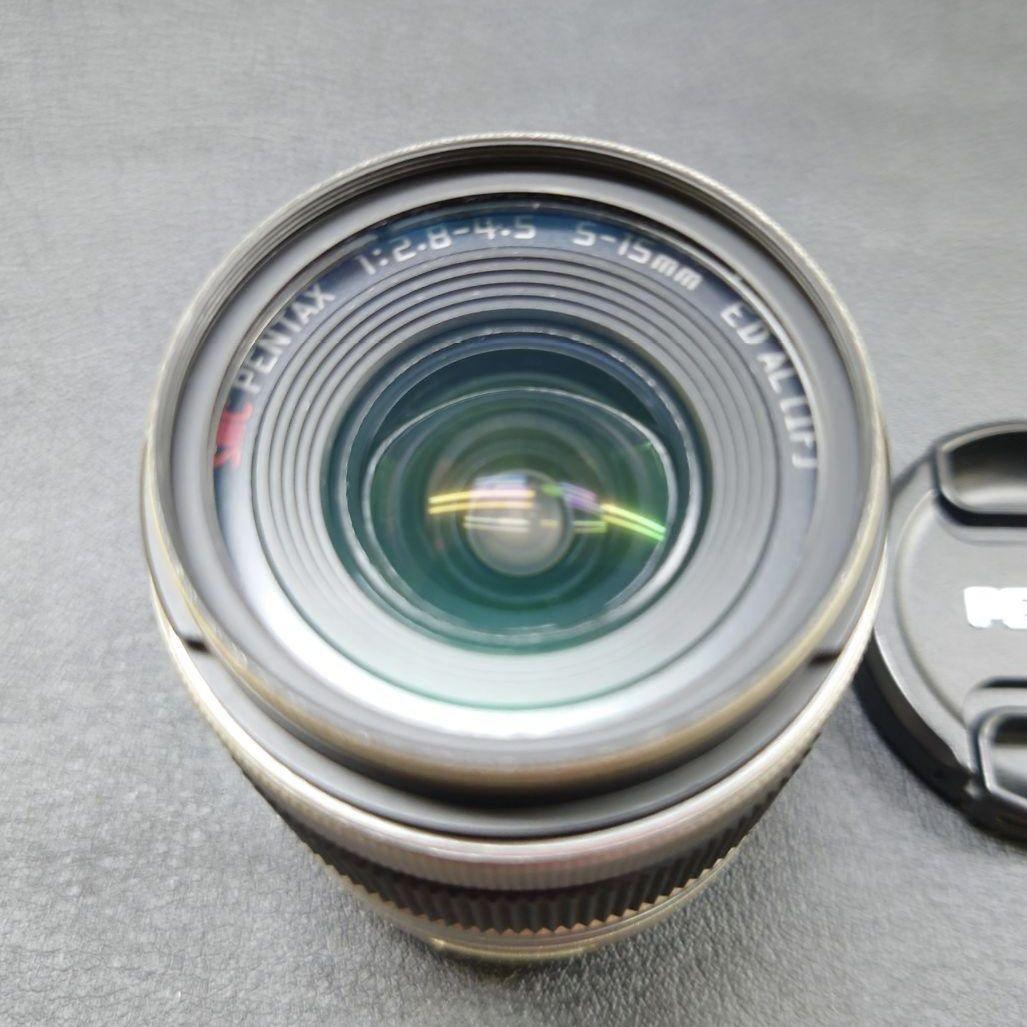 PENTAX Q ブラック×ブラウン本革　02レンズ　純正バッテリー　純正充電器