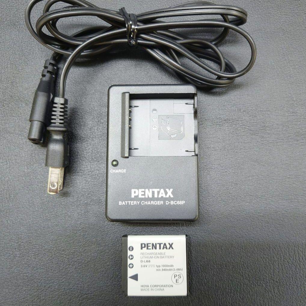 PENTAX Q ブラック×ブラウン本革　02レンズ　純正バッテリー　純正充電器